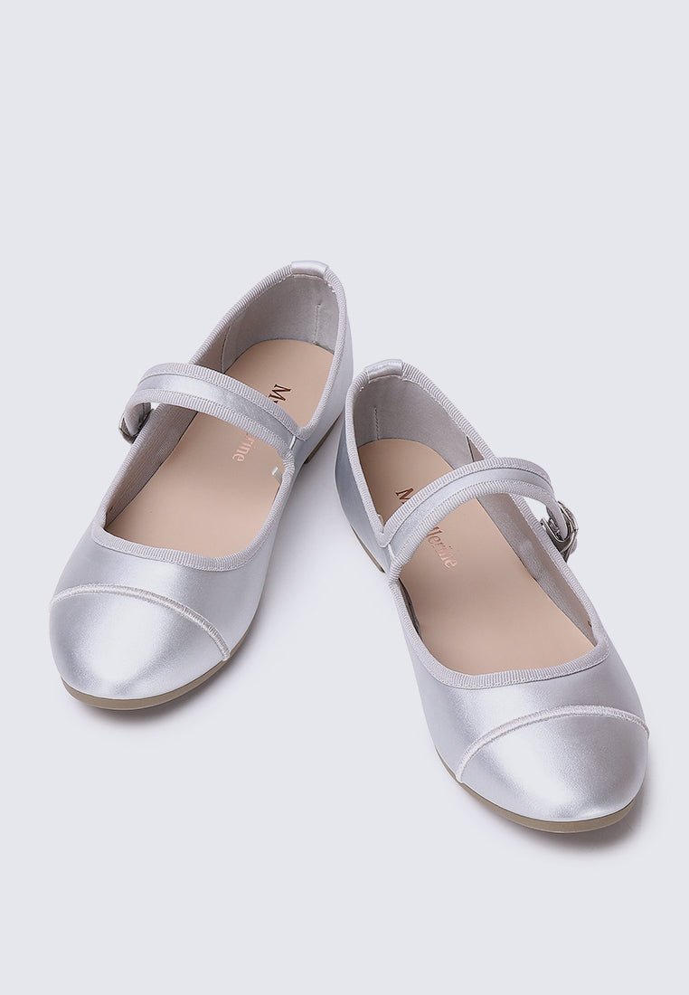 Roan Comfy Ballerina In SilverShoes - myballerine