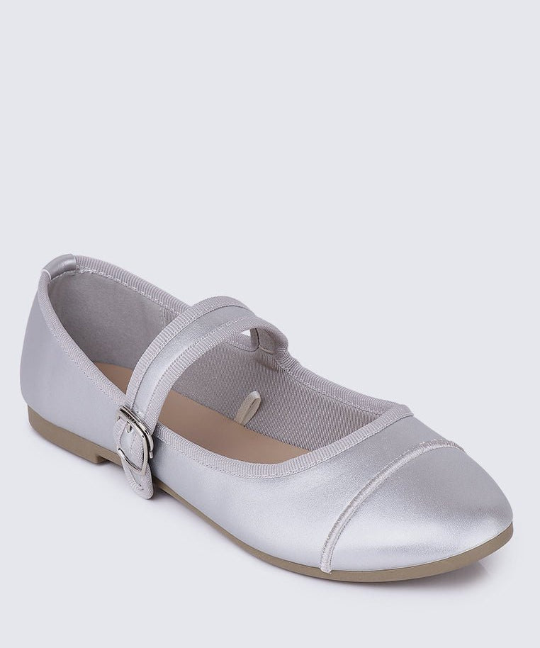 Roan Comfy Ballerina In SilverShoes - myballerine