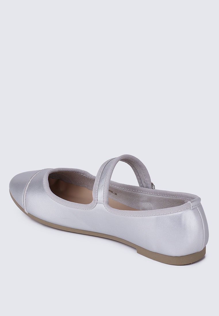 Roan Comfy Ballerina In SilverShoes - myballerine