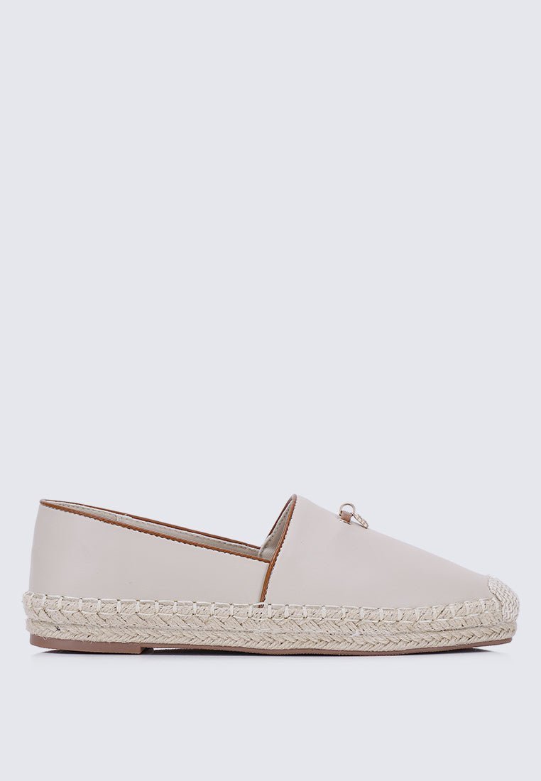 Roberta Comfy Espadrilles In BeigeEspadrilles - myballerine