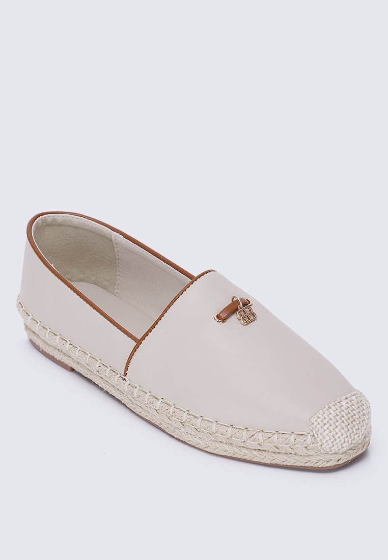 Roberta Comfy Espadrilles In BeigeEspadrilles - myballerine