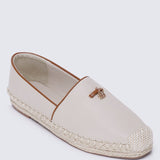 Roberta Comfy Espadrilles In BeigeEspadrilles - myballerine