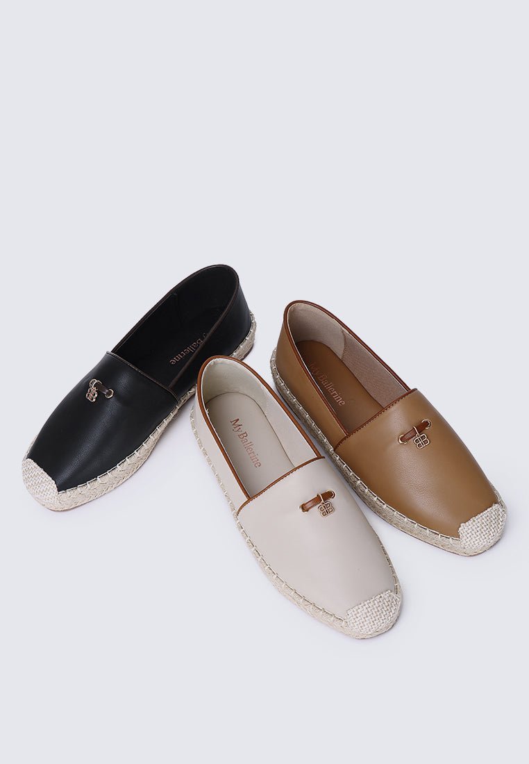 Roberta Comfy Espadrilles In BeigeEspadrilles - myballerine