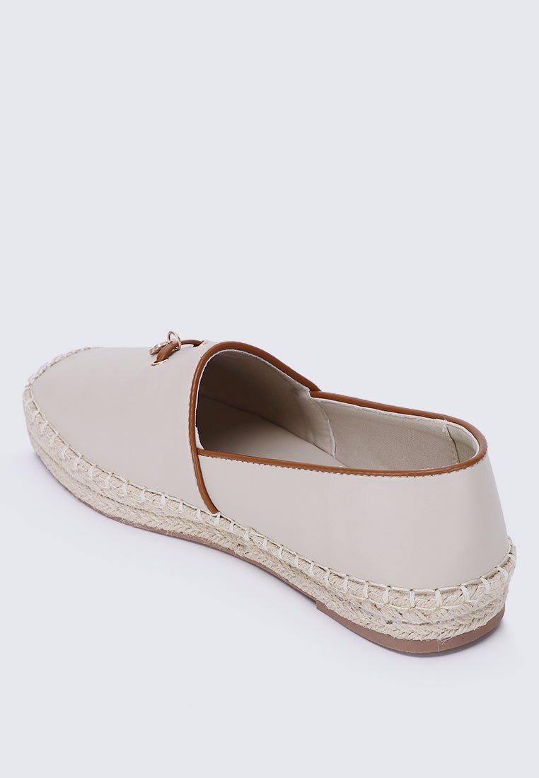 Roberta Comfy Espadrilles In BeigeEspadrilles - myballerine
