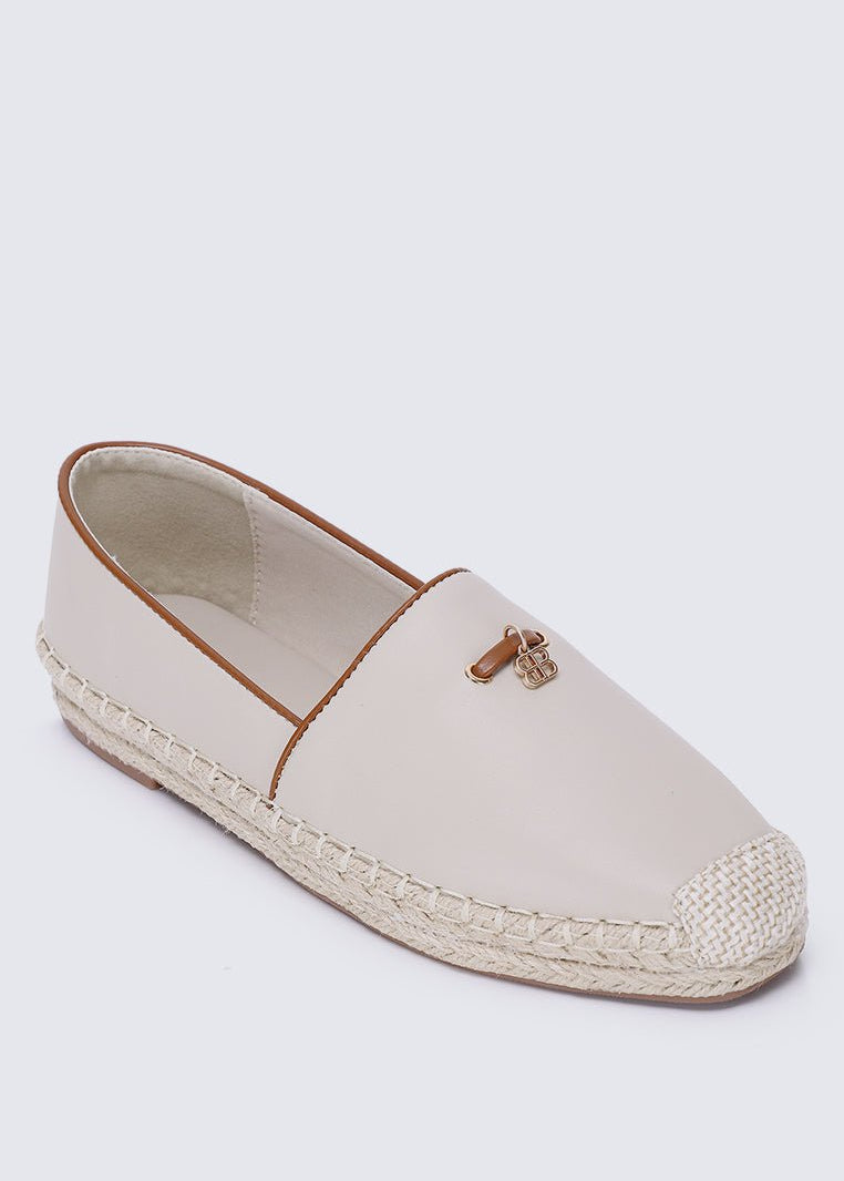 Roberta Comfy Espadrilles In BeigeShoes - myballerine