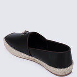 Roberta Comfy Espadrilles In BlackShoes - myballerine