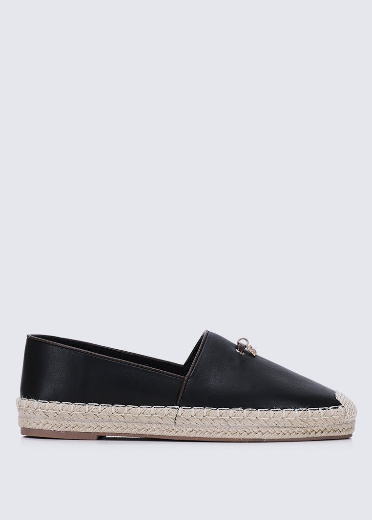 Roberta Comfy Espadrilles In BlackShoes - myballerine