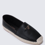 Roberta Comfy Espadrilles In BlackShoes - myballerine