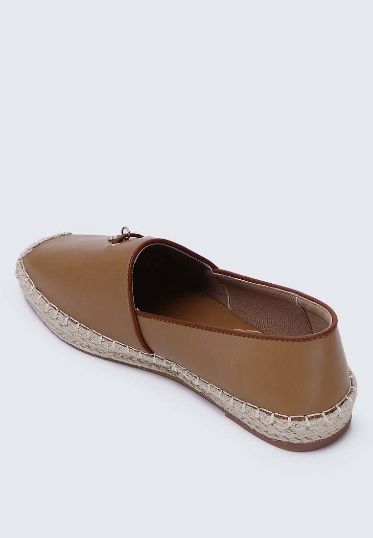 Roberta Comfy Espadrilles In BrownShoes - myballerine