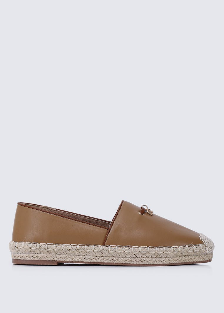 Roberta Comfy Espadrilles In BrownShoes - myballerine