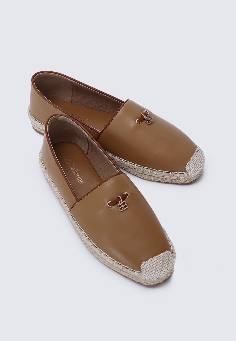 Roberta Comfy Espadrilles In BrownShoes - myballerine