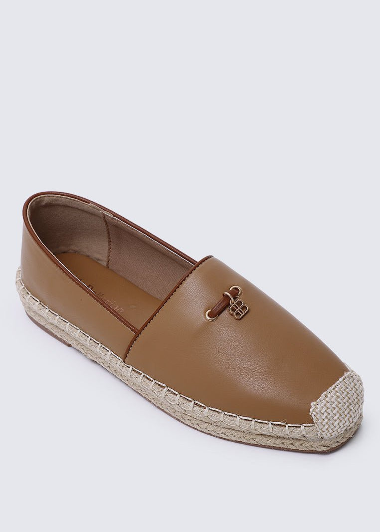 Roberta Comfy Espadrilles In BrownShoes - myballerine