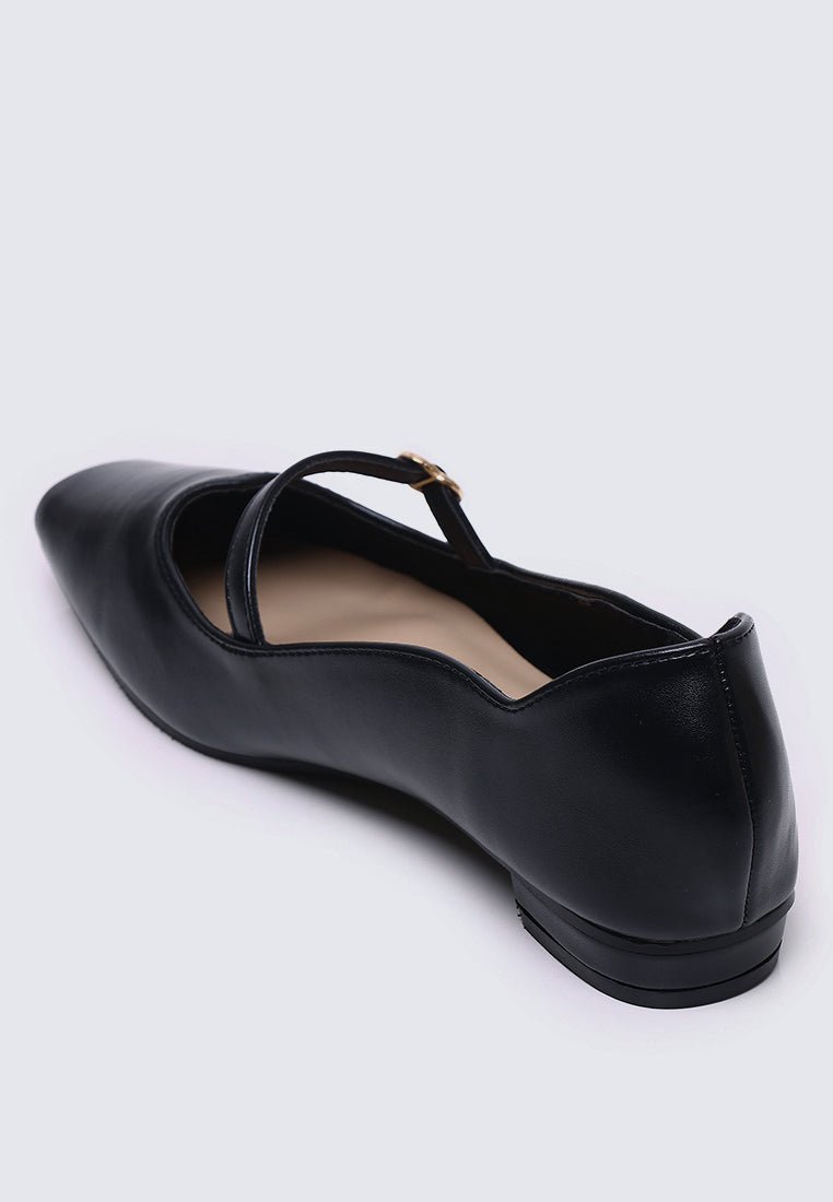 Romans' Cupid Comfy Ballerina In BlackBallerina - myballerine