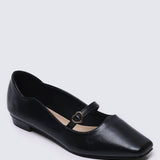 Romans' Cupid Comfy Ballerina In BlackBallerina - myballerine