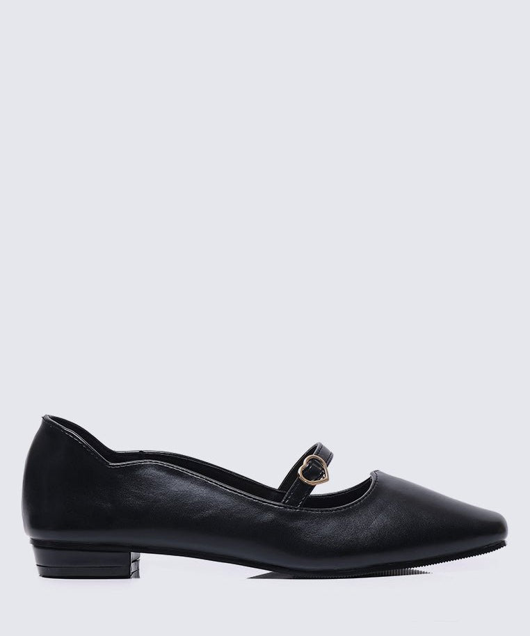 Romans' Cupid Comfy Ballerina In BlackShoes - myballerine