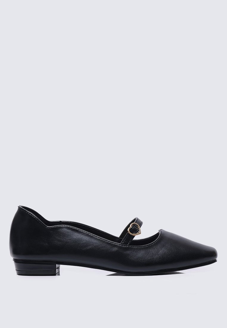 Romans' Cupid Comfy Ballerina In BlackShoes - myballerine