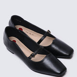 Romans' Cupid Comfy Ballerina In BlackShoes - myballerine