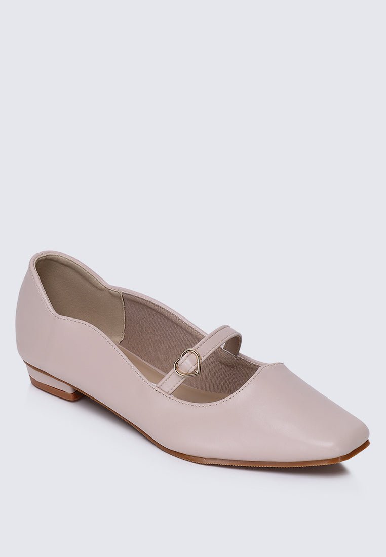 Romans' Cupid Comfy Ballerina In NudeShoes - myballerine
