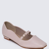 Romans' Cupid Comfy Ballerina In NudeShoes - myballerine