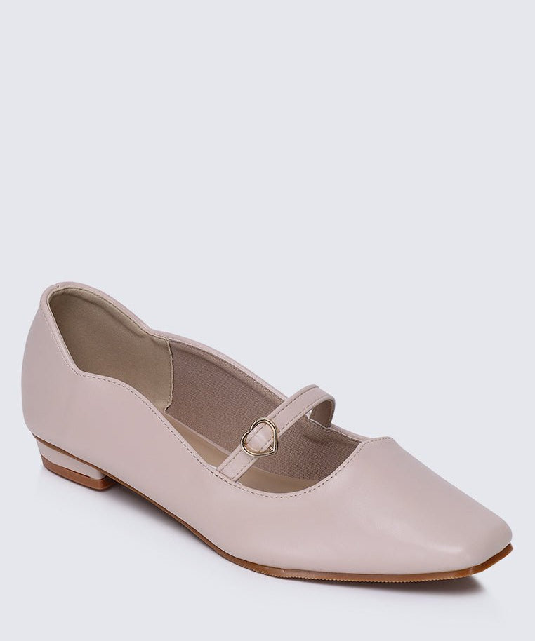 Romans' Cupid Comfy Ballerina In NudeShoes - myballerine