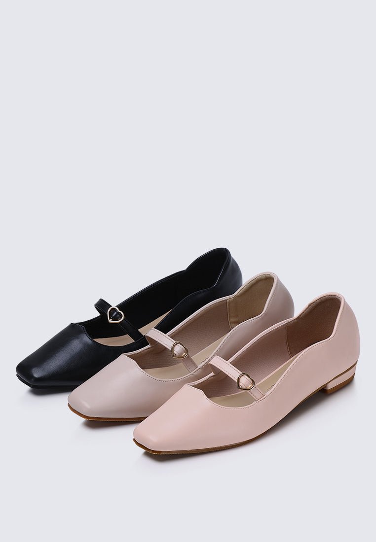 Romans' Cupid Comfy Ballerina In NudeShoes - myballerine
