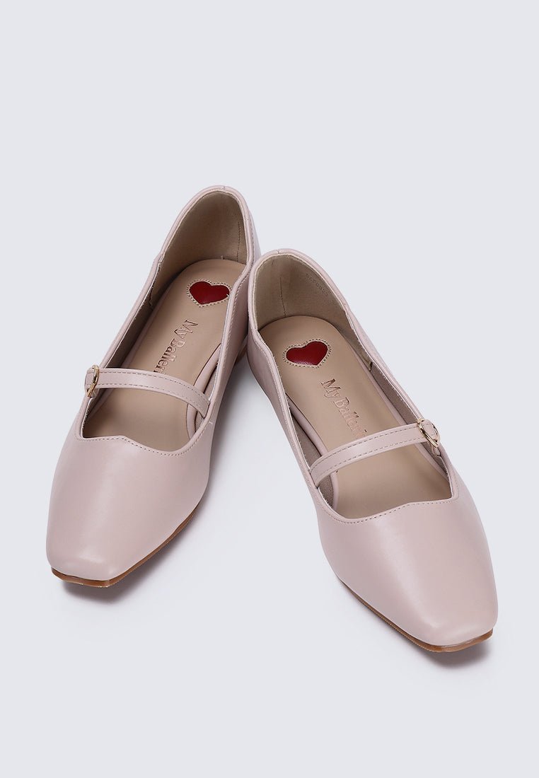 Romans' Cupid Comfy Ballerina In NudeShoes - myballerine