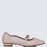 Romans' Cupid Comfy Ballerina In NudeShoes - myballerine