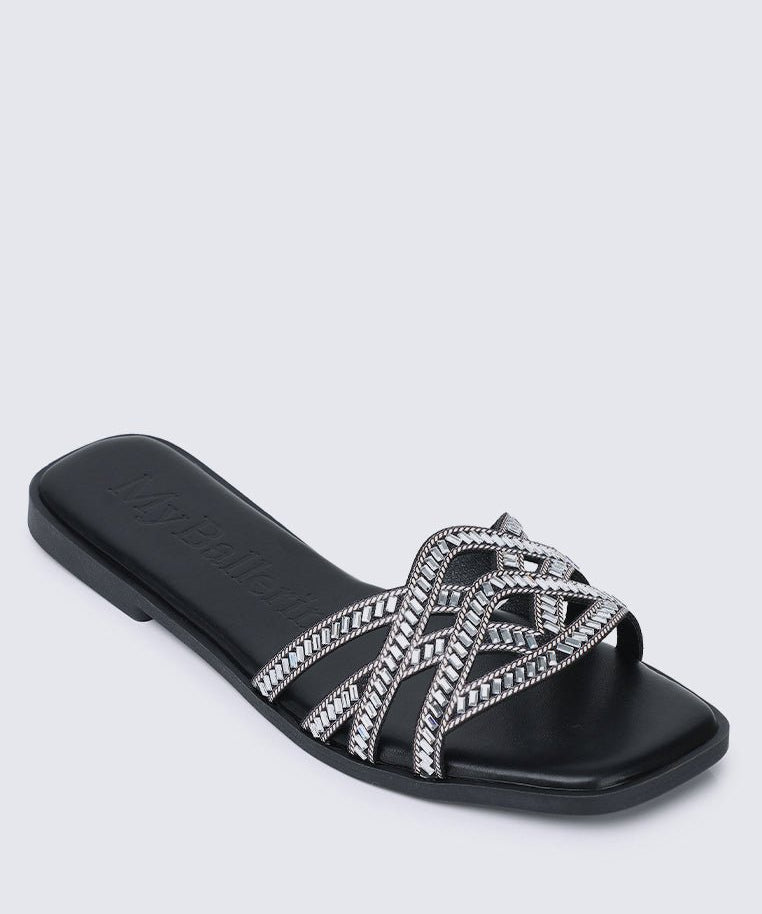 Rora Comfy Sandals In BlackShoes - myballerine