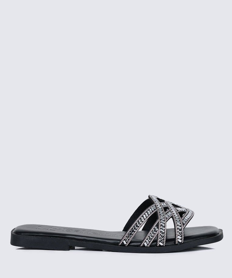 Rora Comfy Sandals In BlackShoes - myballerine