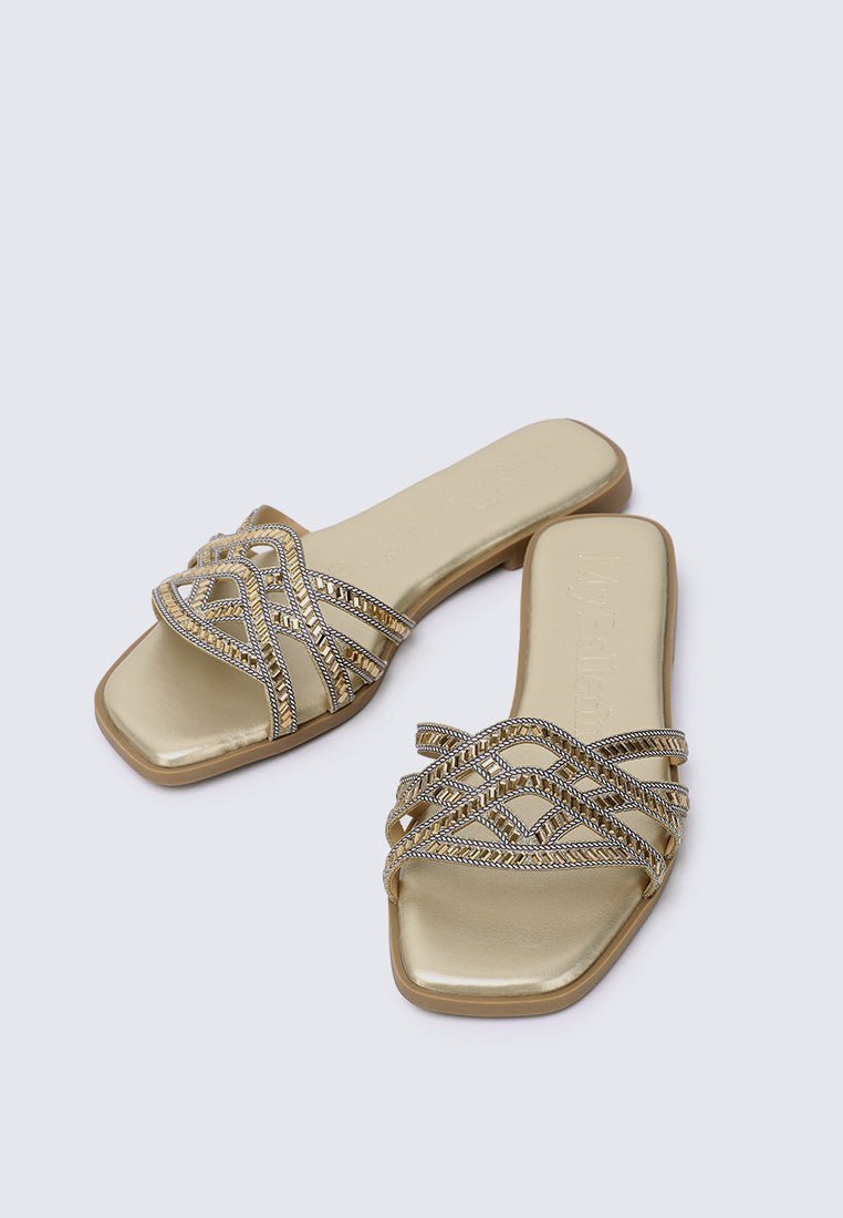Rora Comfy Sandals In GoldSandals - myballerine
