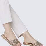 Rora Comfy Sandals In GoldSandals - myballerine