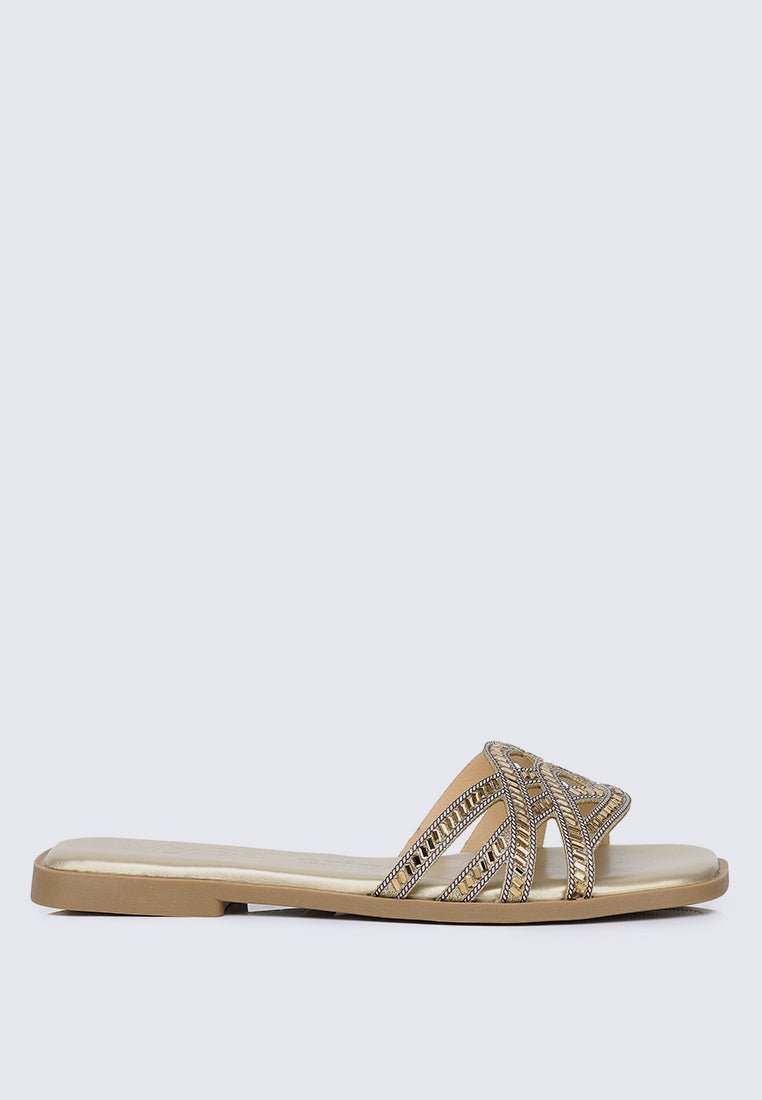 Rora Comfy Sandals In GoldSandals - myballerine