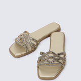 Rora Comfy Sandals In GoldShoes - myballerine