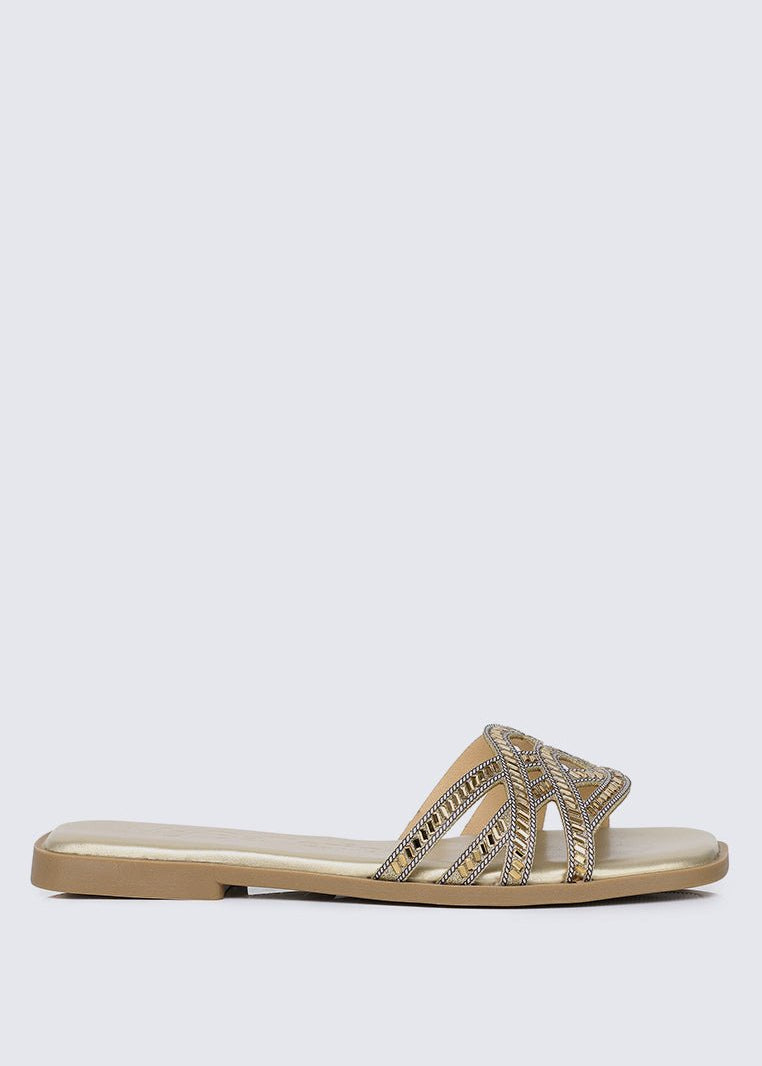 Rora Comfy Sandals In GoldShoes - myballerine