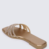 Rora Comfy Sandals In Rose GoldShoes - myballerine