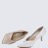 Rosaline Comfy Pumps In Off White - myballerine