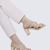 Rosina Comfy Heels in ButtercreamShoes - myballerine