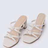 Rosina Comfy Heels in Off WhiteShoes - myballerine