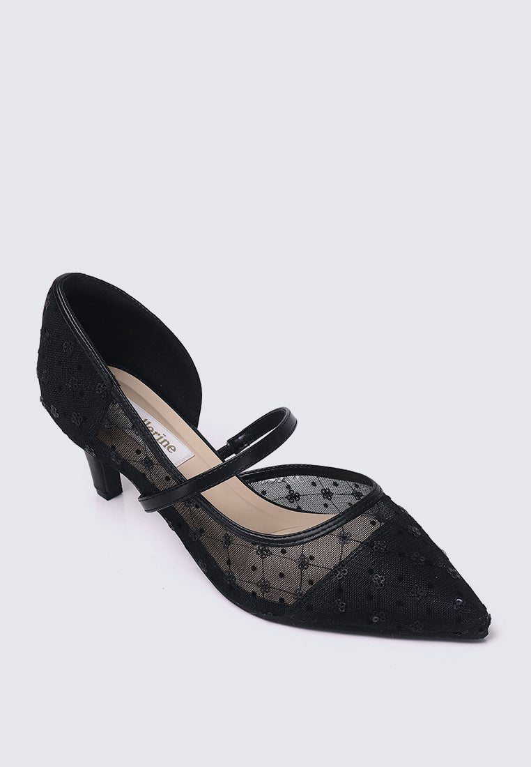 Rosmania Comfy Heels In BlackHeels - myballerine