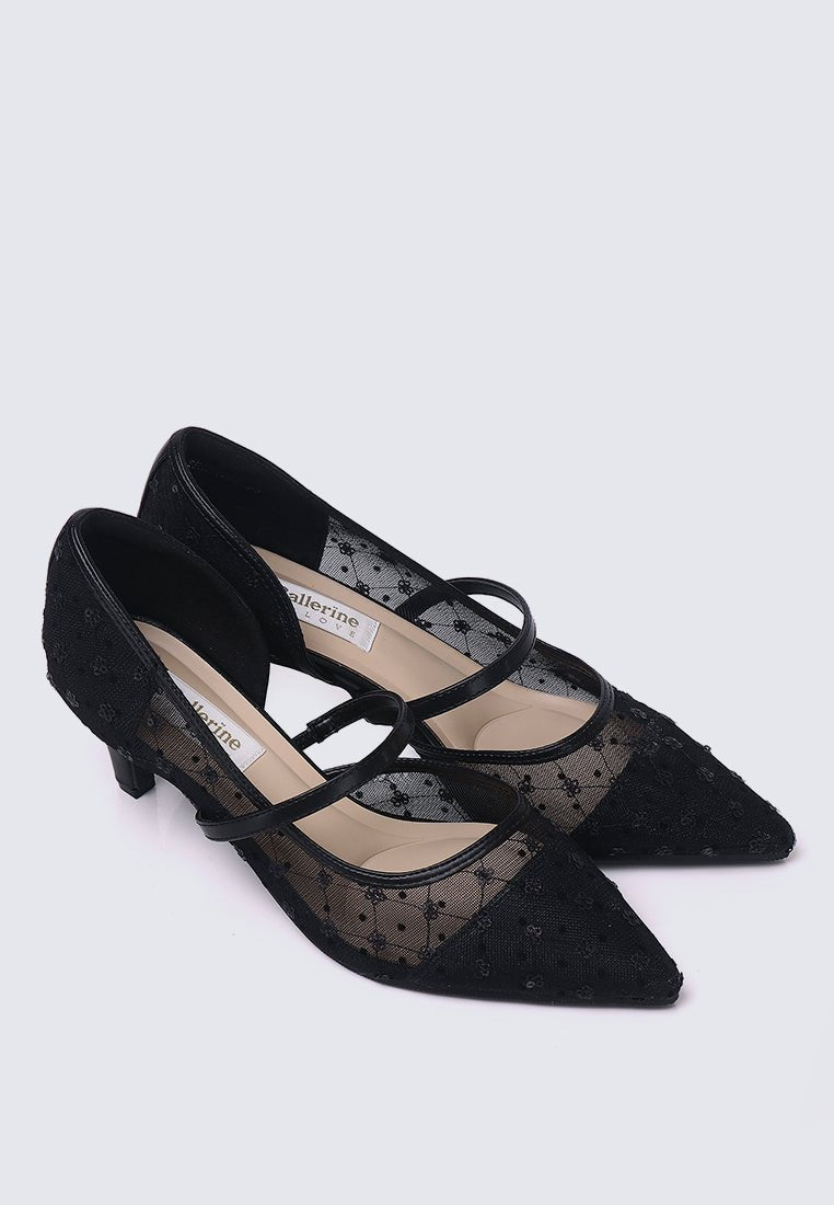 Rosmania Comfy Heels In BlackHeels - myballerine