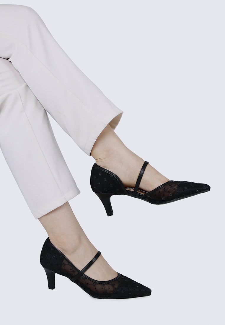 Rosmania Comfy Heels In BlackHeels - myballerine