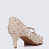 Rosmania Comfy Heels In ChampagneHeels - myballerine
