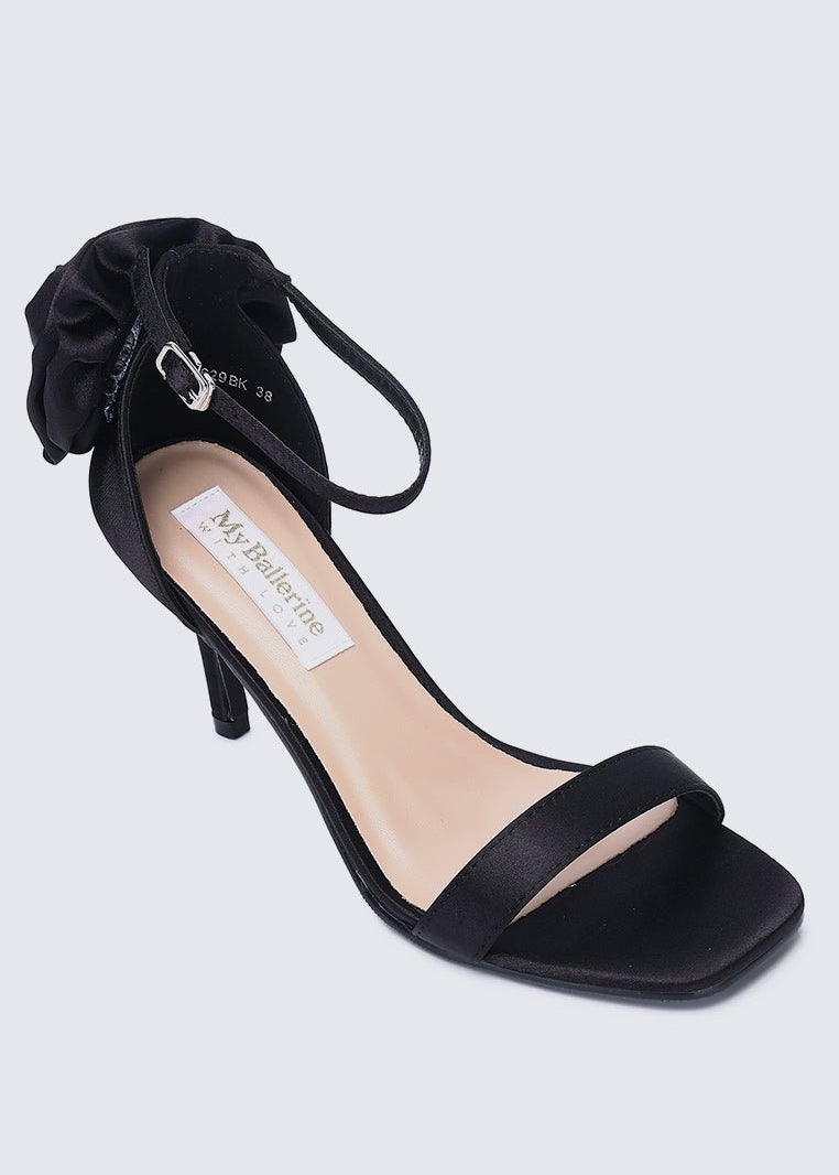 Roxanne Comfy Heels In BlackShoes - myballerine
