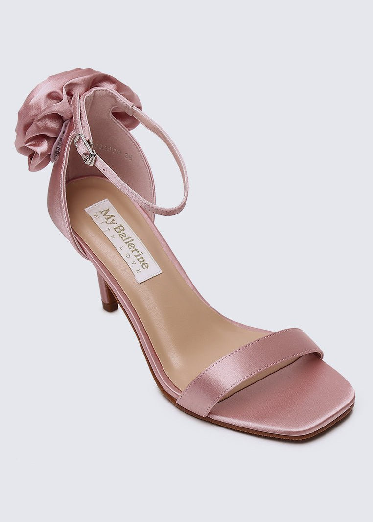 Roxanne Comfy Heels In Dusty PinkShoes - myballerine
