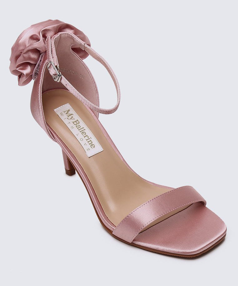 Roxanne Comfy Heels In Dusty PinkShoes - myballerine