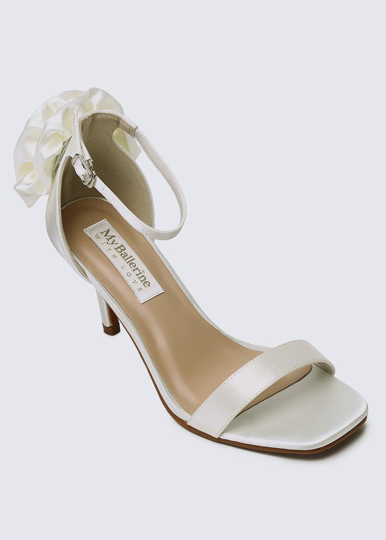 Roxanne Comfy Heels In IvoryShoes - myballerine