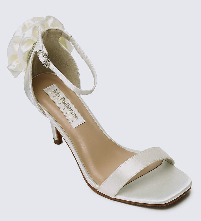 Roxanne Comfy Heels In IvoryShoes - myballerine
