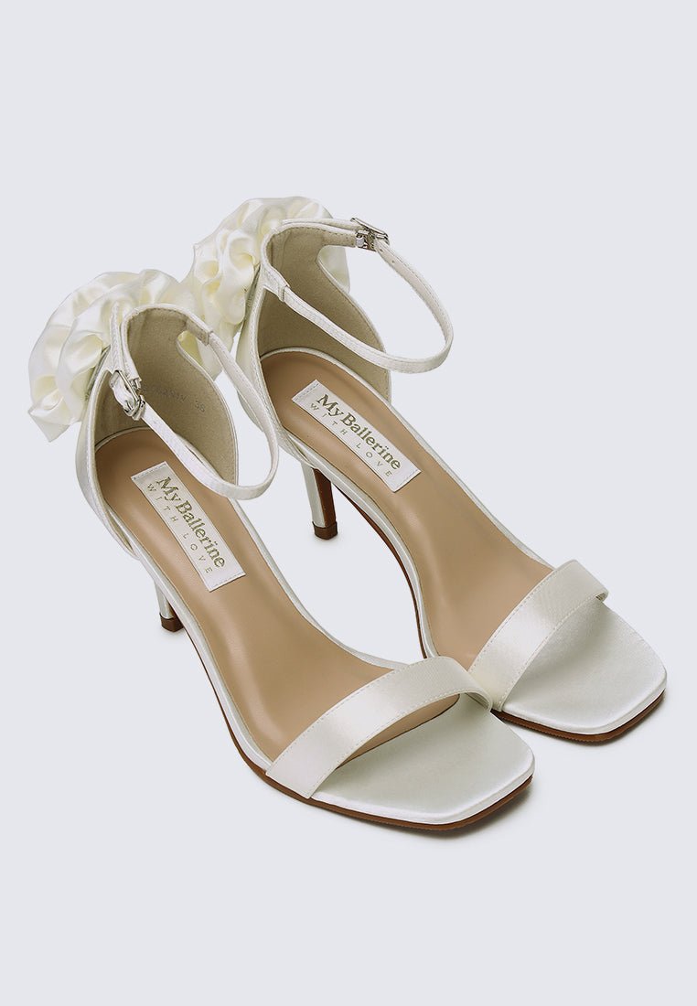 Roxanne Comfy Heels In IvoryShoes - myballerine