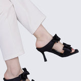 Sabrina Comfy Heels In BlackShoes - myballerine