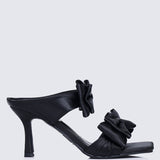 Sabrina Comfy Heels In BlackShoes - myballerine